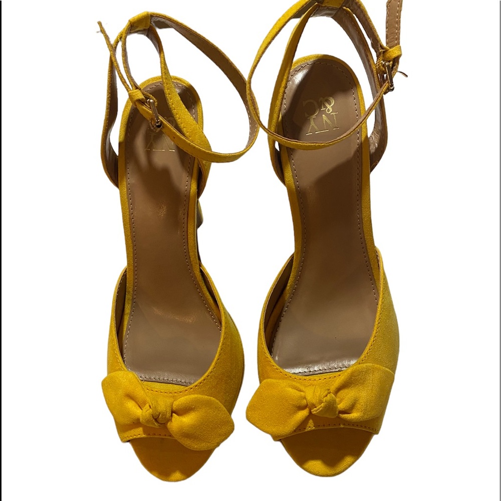 New York and Company yellow heels